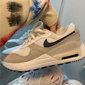 Nike Womens Air Max White and Gray Shoes
